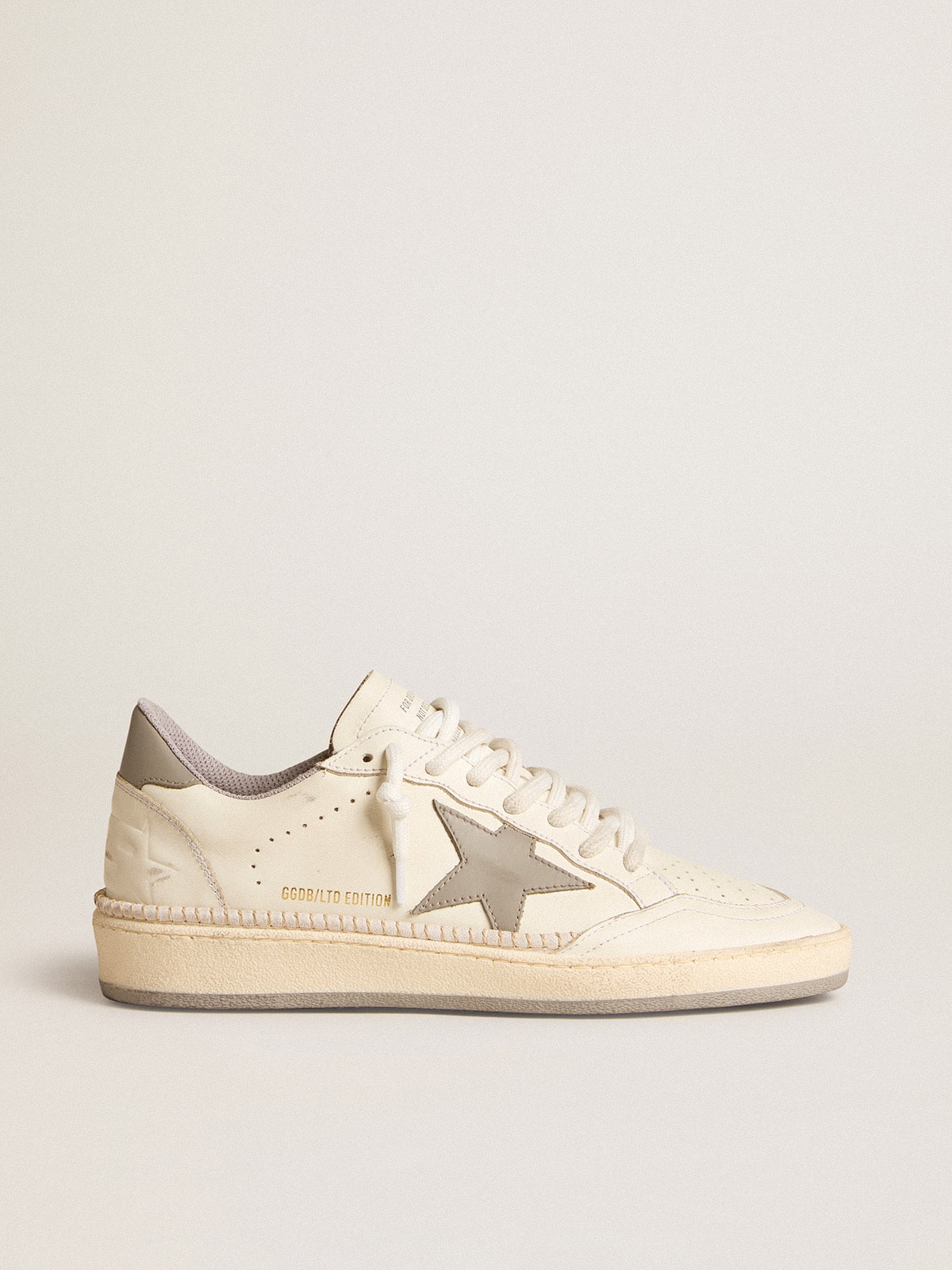 Women's Ball Star LTD with gray leather star and heel tab and stitching