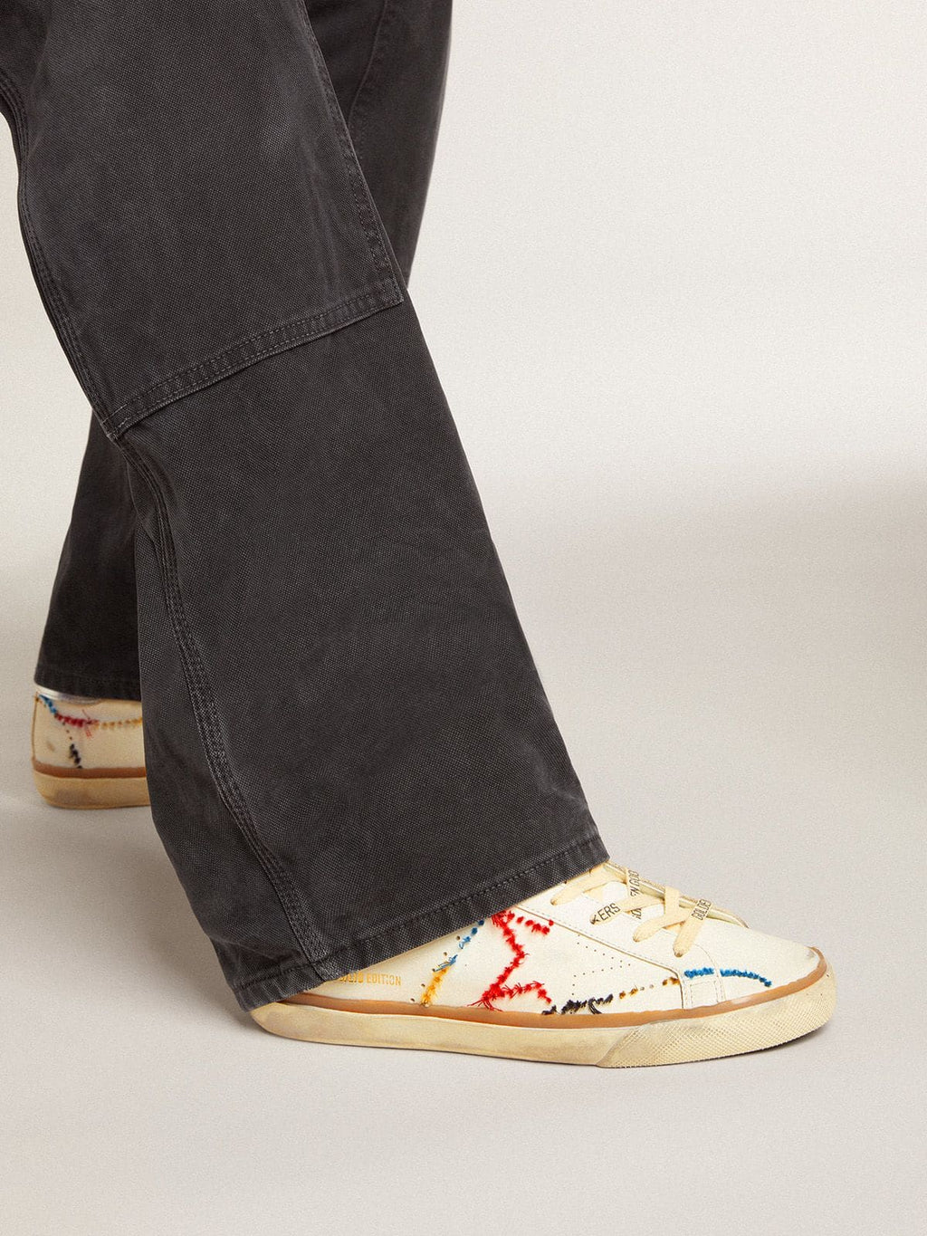 Women's Super-Star LTD with perforated star and metallic leather heel tab