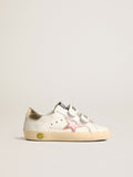 Young Old School in leather with metallic peach leather star